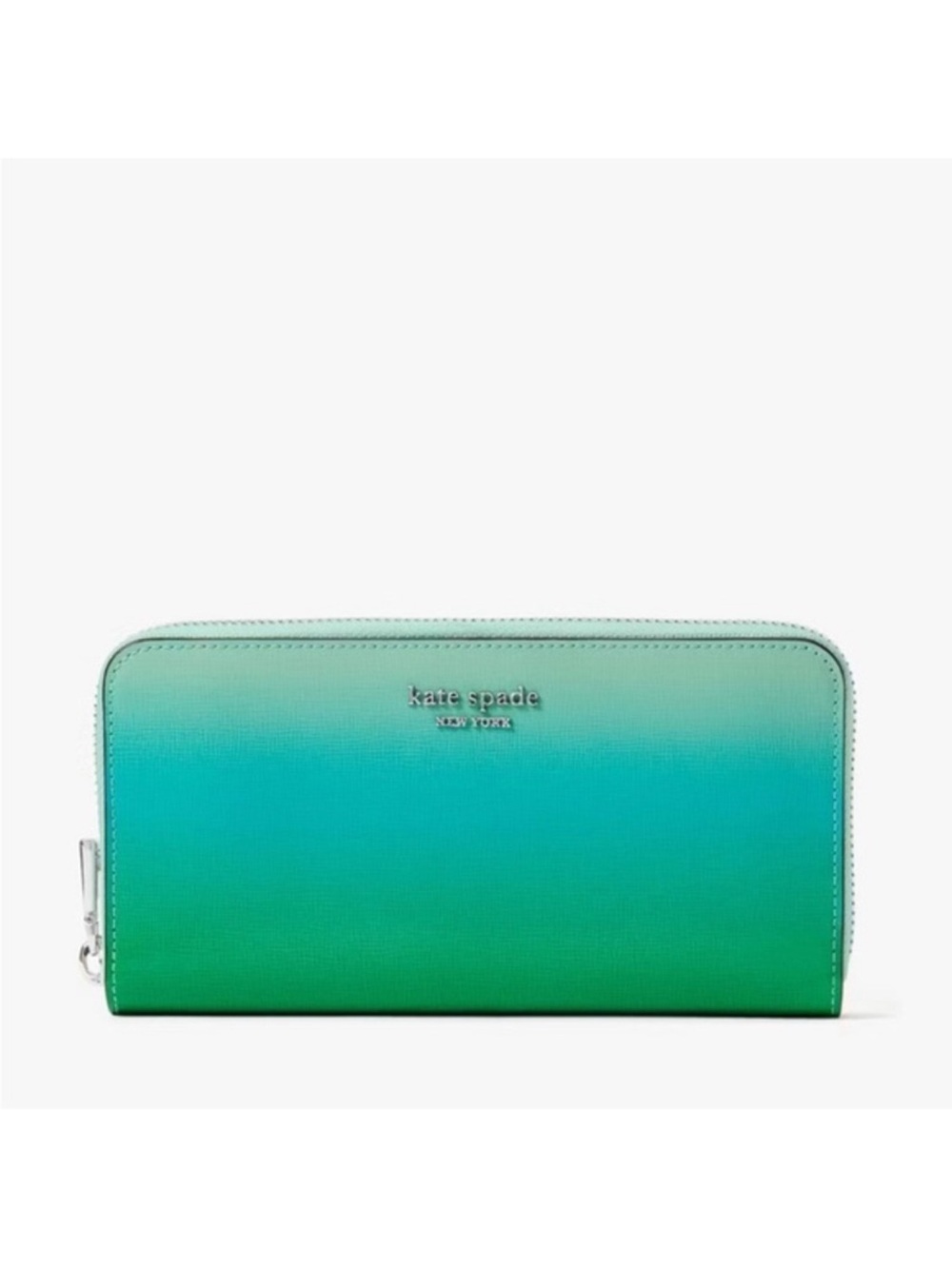 Kate Spade Morgan Ombre Continental Wallet Mint Liqueur Green NWT